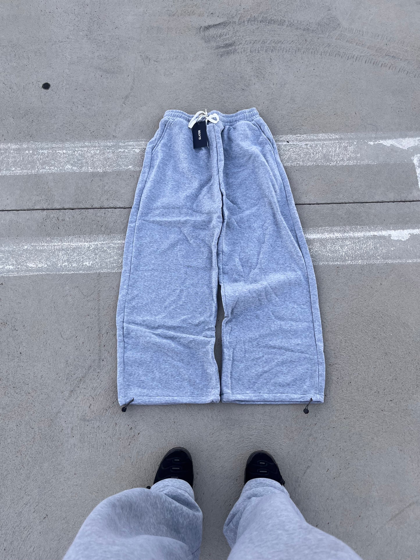 Baggy Wide Leg Grey Sweats