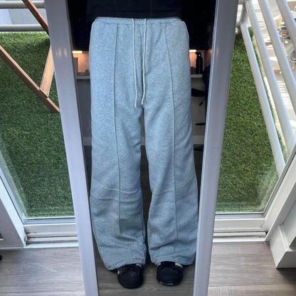 Single Ribbed Grey Sweatpants