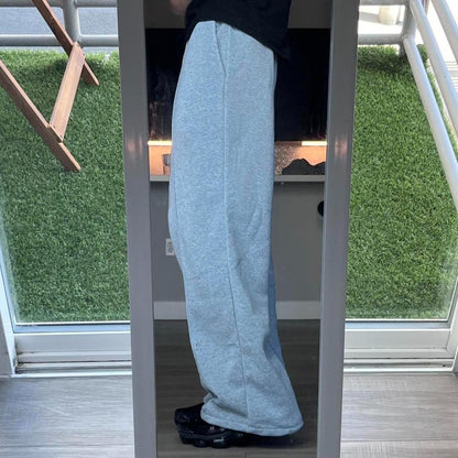 Single Ribbed Grey Sweatpants