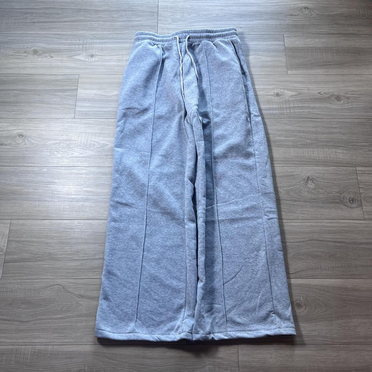 Single Ribbed Grey Sweatpants