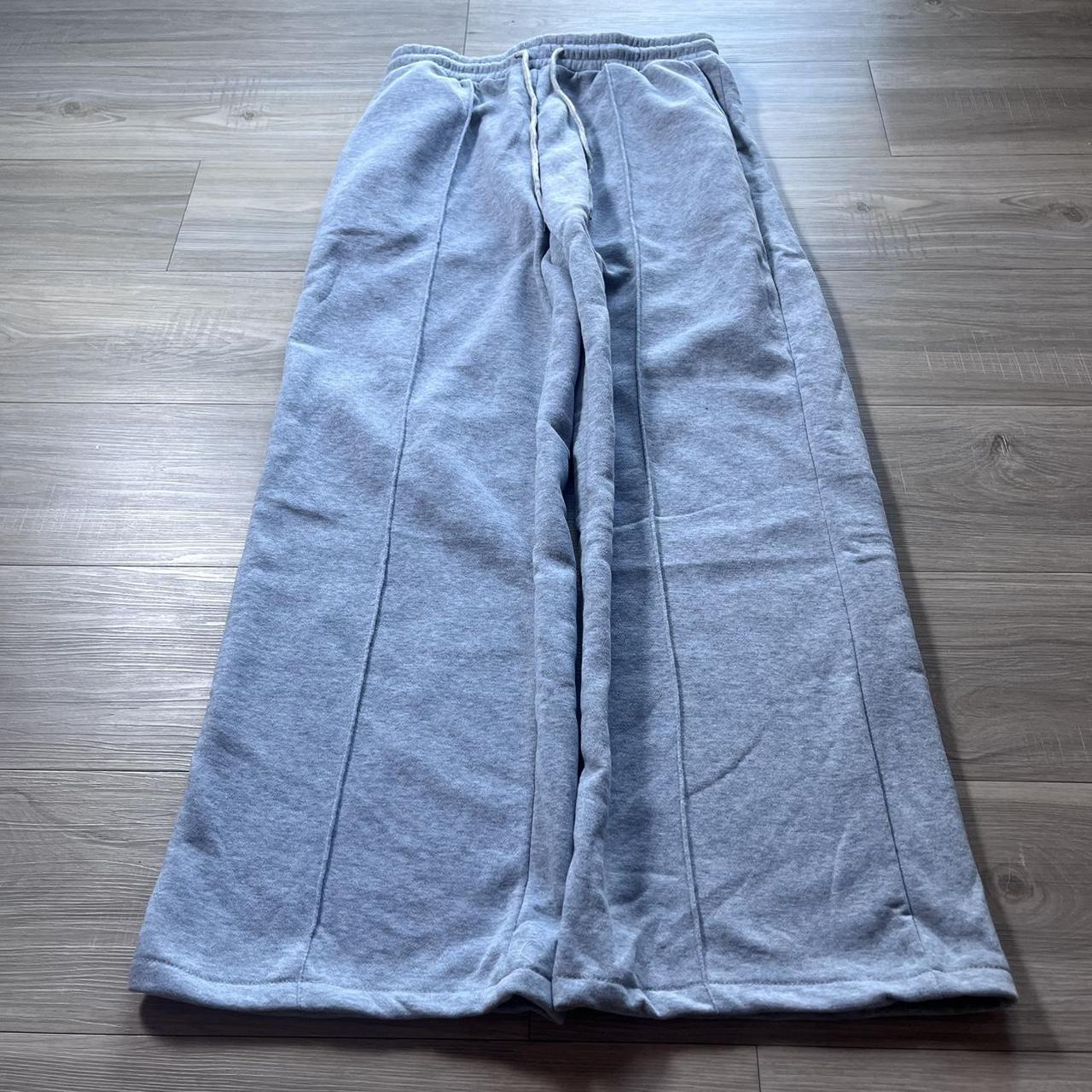 Single Ribbed Grey Sweatpants