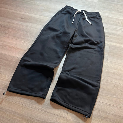 Baggy Wide Leg Black Sweats