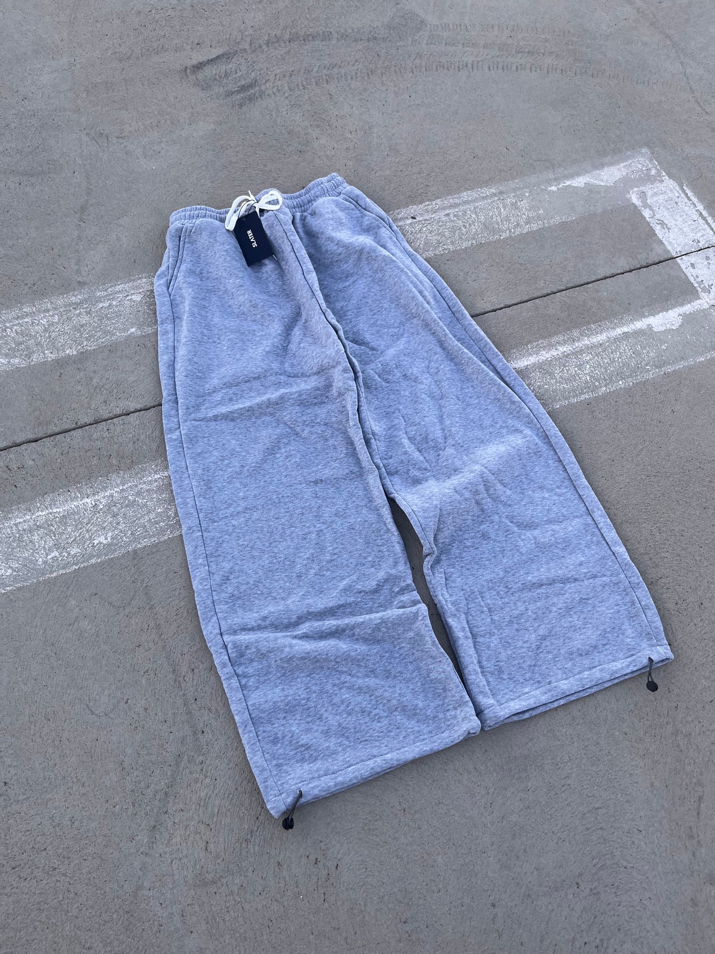 Baggy Wide Leg Grey Sweats